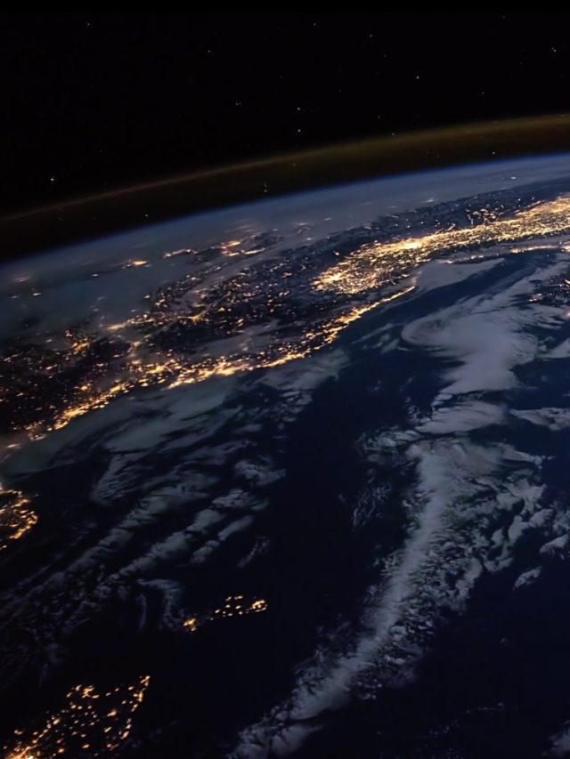 Amazing view of earth from space station